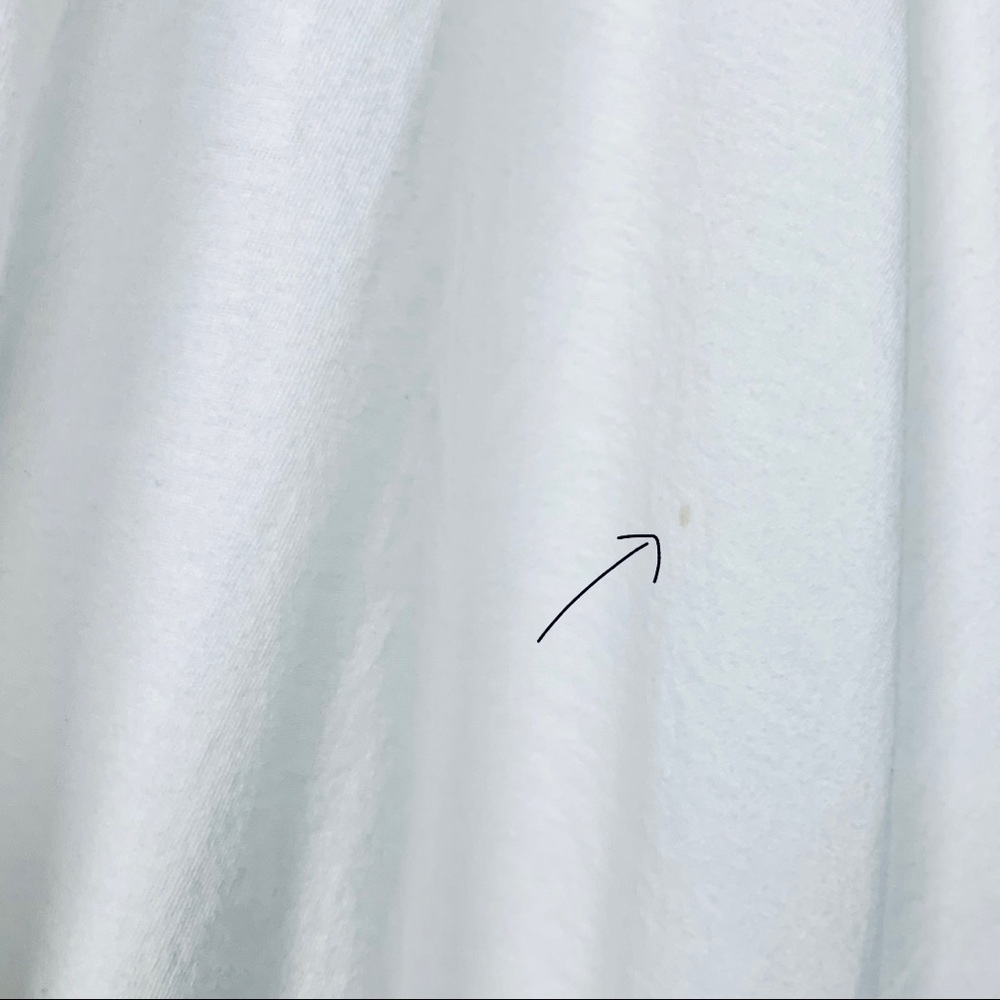 Mark And Estel | White Flowy Asymmetric Crew Neck High-Low Cotton T-Shirt Dress - Picture 12 of 16